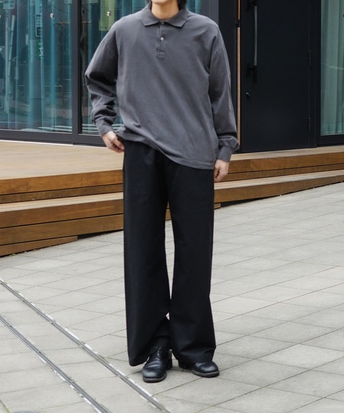 LOS ANGELES APPAREL（ロサンゼルスアパレル）の「【Los Angeles Apparel/ロサンゼルスアパレル】【トレンドファッションに取り入れやすいゆったりワイドシルエット】プリズナーパンツ ワイドワークパンツ ロスアパ アメカジ・バイカー（その他パンツ・メンズ・ネイビー/ブラウン/ブラック・LARGE/MEDIUM/X-LARGE）」の10枚目の写真