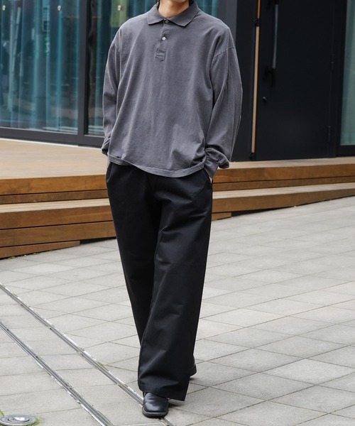 LOS ANGELES APPAREL（ロサンゼルスアパレル）の「【Los Angeles Apparel/ロサンゼルスアパレル】【トレンドファッションに取り入れやすいゆったりワイドシルエット】プリズナーパンツ ワイドワークパンツ ロスアパ アメカジ・バイカー（その他パンツ・メンズ・ネイビー/ブラウン/ブラック・LARGE/MEDIUM/X-LARGE）」の13枚目の写真