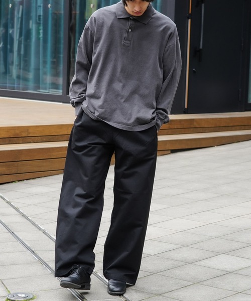 LOS ANGELES APPAREL（ロサンゼルスアパレル）の「【Los Angeles Apparel/ロサンゼルスアパレル】【トレンドファッションに取り入れやすいゆったりワイドシルエット】プリズナーパンツ ワイドワークパンツ ロスアパ アメカジ・バイカー（その他パンツ・メンズ・ネイビー/ブラウン/ブラック・LARGE/MEDIUM/X-LARGE）」の14枚目の写真
