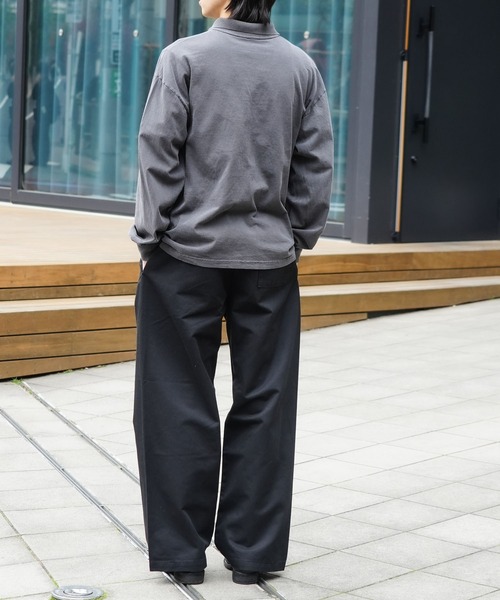 LOS ANGELES APPAREL（ロサンゼルスアパレル）の「【Los Angeles Apparel/ロサンゼルスアパレル】【トレンドファッションに取り入れやすいゆったりワイドシルエット】プリズナーパンツ ワイドワークパンツ ロスアパ アメカジ・バイカー（その他パンツ・メンズ・ネイビー/ブラウン/ブラック・LARGE/MEDIUM/X-LARGE）」の17枚目の写真