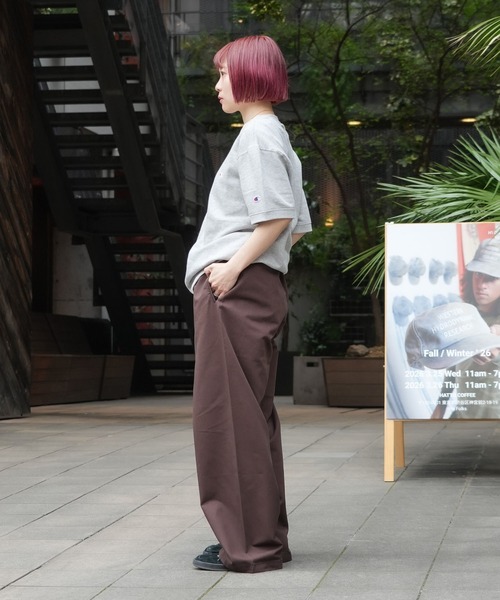 LOS ANGELES APPAREL（ロサンゼルスアパレル）の「【Los Angeles Apparel/ロサンゼルスアパレル】【トレンドファッションに取り入れやすいゆったりワイドシルエット】プリズナーパンツ ワイドワークパンツ ロスアパ アメカジ・バイカー（その他パンツ・メンズ・ネイビー/ブラウン/ブラック・LARGE/MEDIUM/X-LARGE）」の21枚目の写真