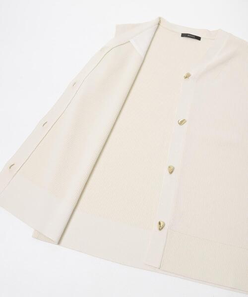 URBAN RESEARCH ROSSO WOMEN(アーバンリサーチ ロッソ)の「ショルダータックニットベスト(ベスト・レディース・アイボリー/ダークブラウン・FREE)」の13枚目の写真