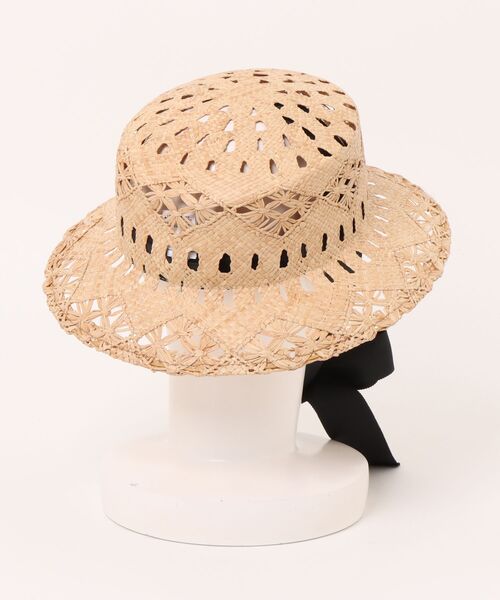 dazzlin（ダズリン）の「【コントロールフリーク】雑材リボン付きハット（ハット・レディース・ブラック/ブラウン・FREE）」の3枚目の写真