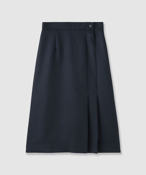 ANAYI(アナイ)の「バスケットサイドタックスカート〈セットアップ対応商品〉(スカート・レディース・ベージュ/ホワイト/ネイビー・38/36)」の3枚目の写真