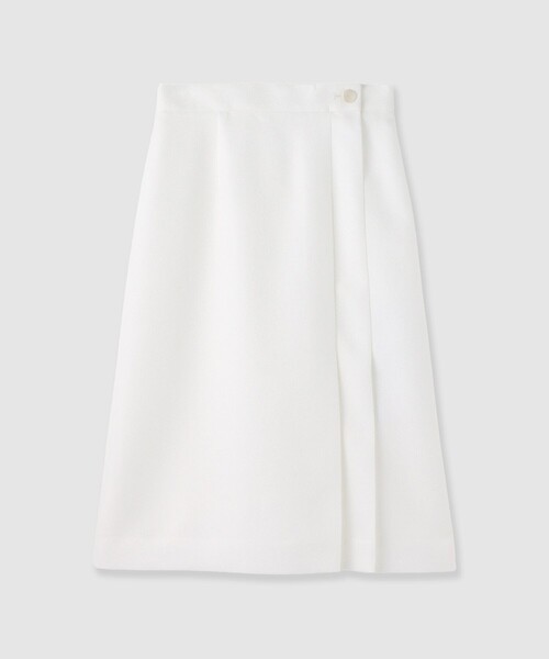 ANAYI(アナイ)の「バスケットサイドタックスカート〈セットアップ対応商品〉(スカート・レディース・ベージュ/ホワイト/ネイビー・38/36)」の1枚目の写真