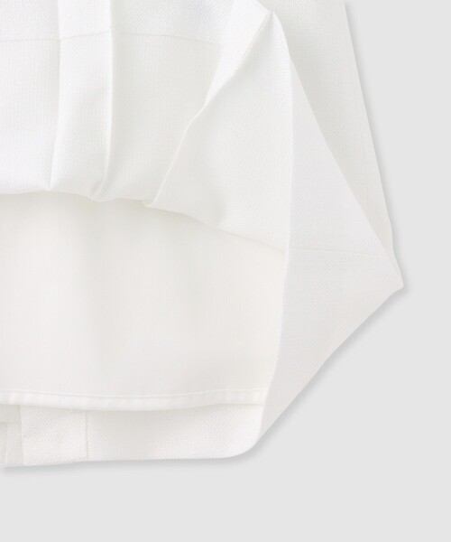 ANAYI(アナイ)の「バスケットサイドタックスカート〈セットアップ対応商品〉(スカート・レディース・ベージュ/ホワイト/ネイビー・38/36)」の9枚目の写真