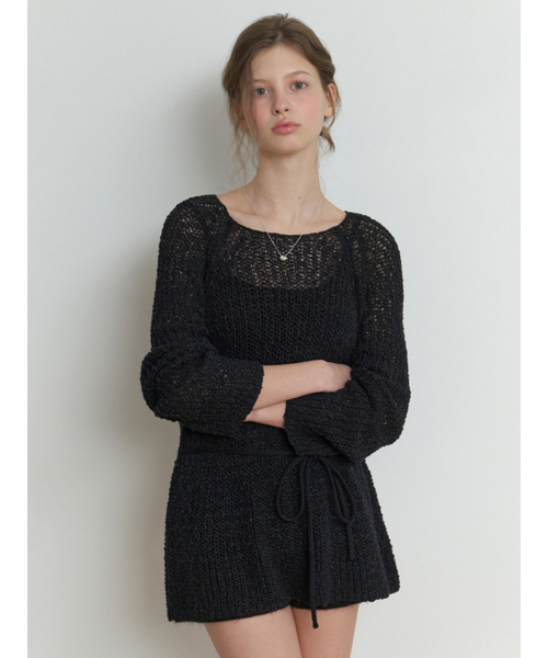 RE_L(リエル)の「Mendls cotton knit (black)(ニット/セーター・レディース・その他・FREE)」の5枚目の写真