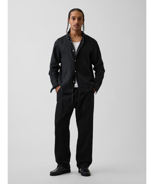 GAP(ギャップ)の「イージーウエスト バギーガーゼパンツ(その他パンツ・メンズ・ベージュ/ブラック・XL/L/M/S/XS)」の8枚目の写真