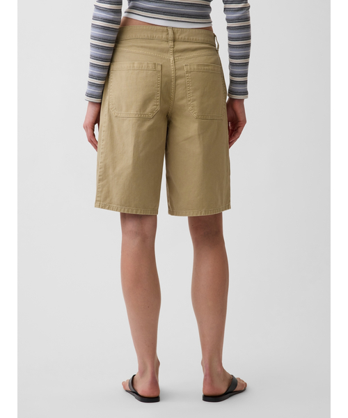 GAP（ギャップ）の「ミッドライズ ツイル サイドプリーツ トラウザーショートパンツ（その他パンツ・レディース・ブラック/ベージュ・000/10/8/6/4/2/0/00）」の10枚目の写真