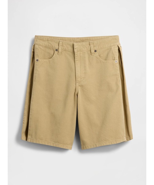 GAP（ギャップ）の「ミッドライズ ツイル サイドプリーツ トラウザーショートパンツ（その他パンツ・レディース・ブラック/ベージュ・000/10/8/6/4/2/0/00）」の8枚目の写真