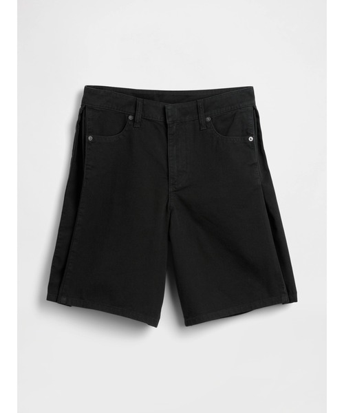 GAP（ギャップ）の「ミッドライズ ツイル サイドプリーツ トラウザーショートパンツ（その他パンツ・レディース・ブラック/ベージュ・000/10/8/6/4/2/0/00）」の7枚目の写真