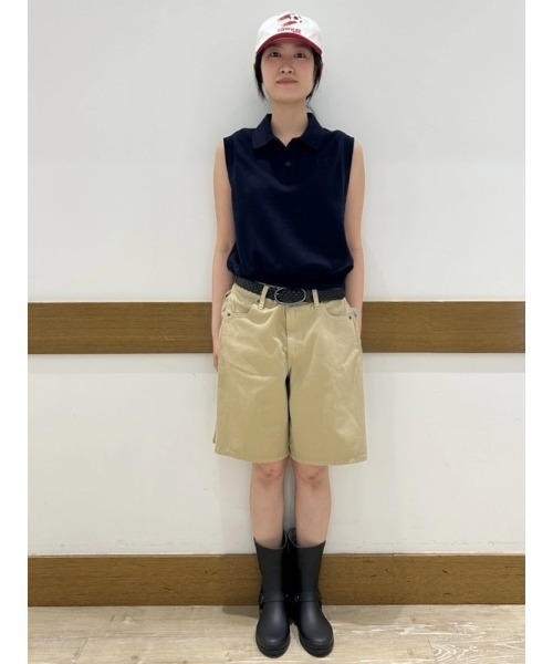 GAP（ギャップ）の「ミッドライズ ツイル サイドプリーツ トラウザーショートパンツ（その他パンツ・レディース・ブラック/ベージュ・000/10/8/6/4/2/0/00）」の11枚目の写真