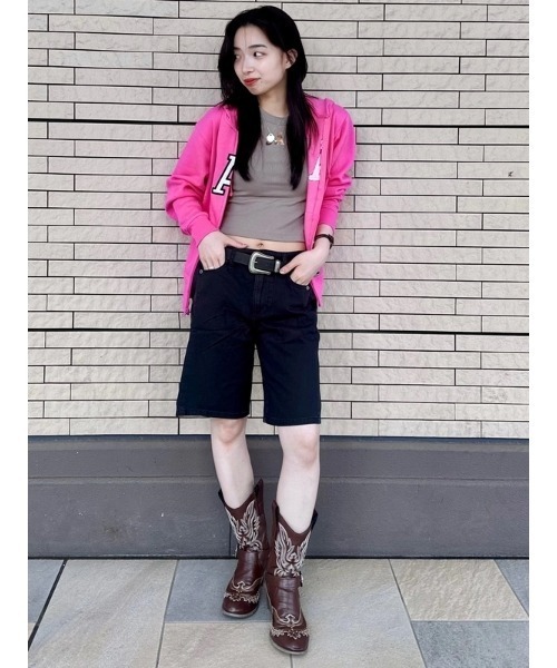 GAP（ギャップ）の「ミッドライズ ツイル サイドプリーツ トラウザーショートパンツ（その他パンツ・レディース・ブラック/ベージュ・000/10/8/6/4/2/0/00）」の15枚目の写真