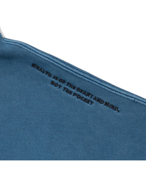 BILLIONAIRE BOYS CLUB（ビリオネア・ボーイズ・クラブ）の「OVERDYED HOODIE ARCH LOGO（パーカー・メンズ・ブラック/ネイビー・MEDIUM/X-LARGE/LARGE）」の6枚目の写真