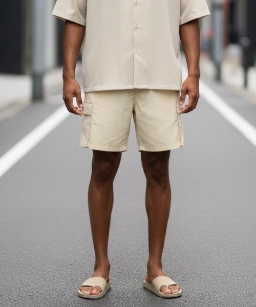OAS（オーエーエス）の「BOARD SHORTS/OAS / 無地カーゴボードショーツ