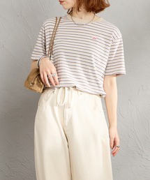 [DANTON/ダントン] ワンポイントロゴ ボーダー ショートスリーブTシャツ