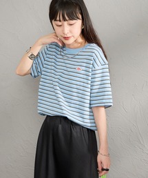 [DANTON/ダントン] ワンポイントロゴ ボーダー ショートスリーブTシャツ