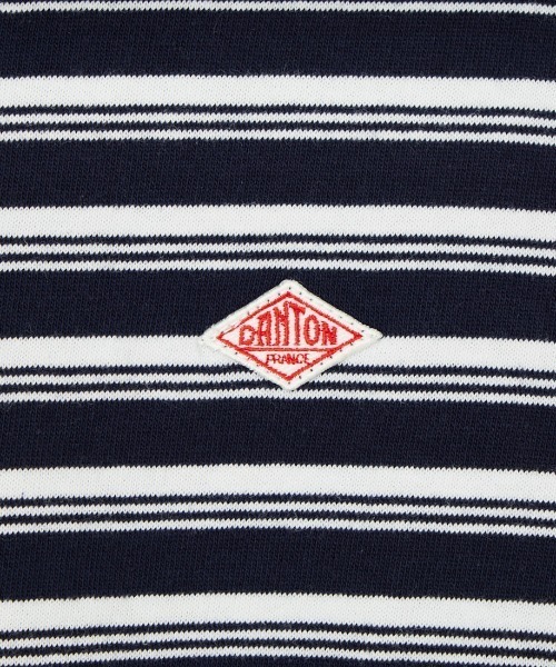 DANTON（ダントン）の「[DANTON/ダントン] ワンポイントロゴ ボーダー ショートスリーブTシャツ（Tシャツ/カットソー・レディース・ブルー系/ホワイト系/ネイビー系/ベージュ系・M/S）」の5枚目の写真