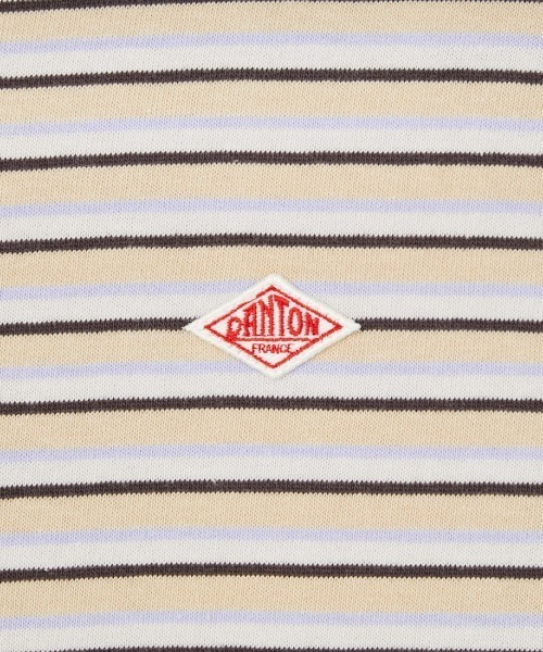 DANTON（ダントン）の「[DANTON/ダントン] ワンポイントロゴ ボーダー ショートスリーブTシャツ（Tシャツ/カットソー・レディース・ブルー系/ホワイト系/ネイビー系/ベージュ系・M/S）」の11枚目の写真
