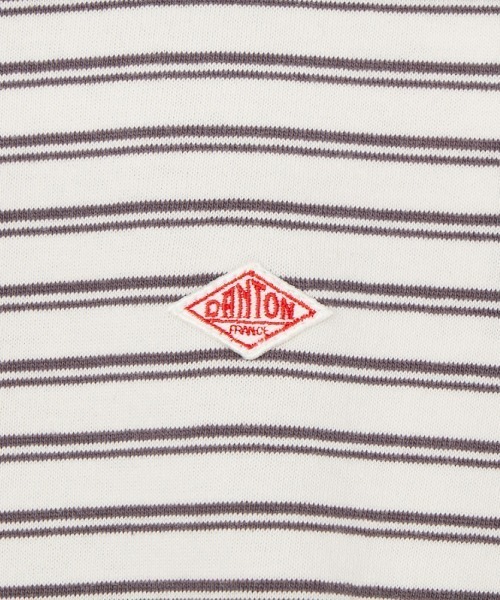 DANTON（ダントン）の「[DANTON/ダントン] ワンポイントロゴ ボーダー ショートスリーブTシャツ（Tシャツ/カットソー・レディース・ブルー系/ホワイト系/ネイビー系/ベージュ系・M/S）」の12枚目の写真