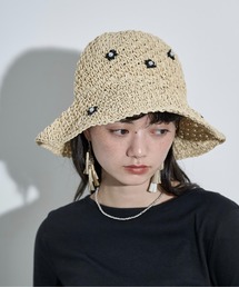 THE YOn（ザヨン）の「フラワーモチーフペーパーハット（ハット）」