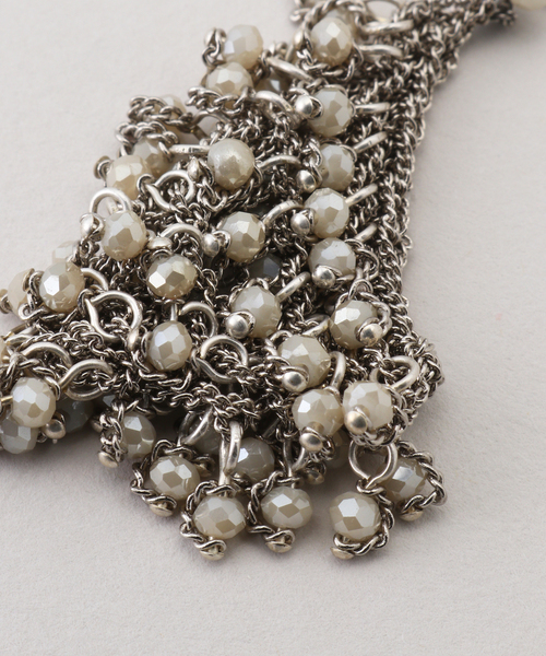 VERMEIL par iena（ヴェルメイユパーイエナ）の「JEAN FRANCOIS MIMILLA ジャン フランソワ ミミラ Glass Beads &Knittピアス BO103（ピアス（両耳用）・レディース・シルバー・FREE）」の5枚目の写真
