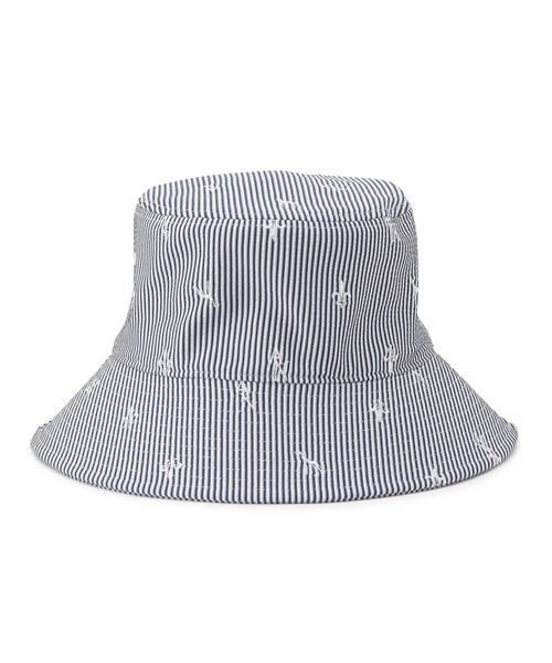 adabat(アダバット)の「【ADABAT NAVY】飛び柄刺しゅうハット(ハット・レディース・ホワイト系3/ネイビー系2・00)」の4枚目の写真