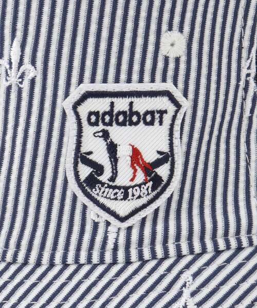 adabat(アダバット)の「【ADABAT NAVY】飛び柄刺しゅうハット(ハット・レディース・ホワイト系3/ネイビー系2・00)」の8枚目の写真