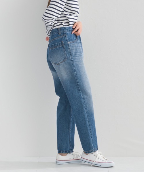 OMNES(オムネス)の「ヴィンテージライクボーイフレンドデニムパンツ(デニムパンツ・レディース・ライトブルー/ブルー/インディゴブルー・LARGE/MEDIUM)」の15枚目の写真
