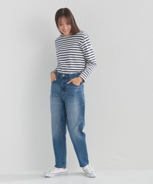 OMNES(オムネス)の「ヴィンテージライクボーイフレンドデニムパンツ(デニムパンツ・レディース・ライトブルー/ブルー/インディゴブルー・LARGE/MEDIUM)」の17枚目の写真
