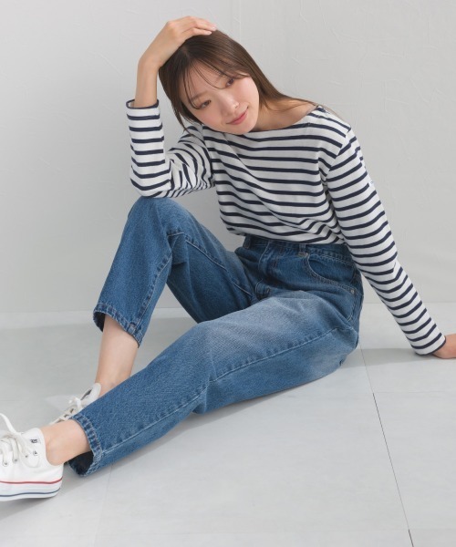 OMNES(オムネス)の「ヴィンテージライクボーイフレンドデニムパンツ(デニムパンツ・レディース・ライトブルー/ブルー/インディゴブルー・LARGE/MEDIUM)」の18枚目の写真