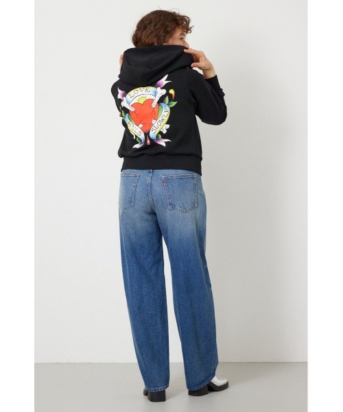 RODEO CROWNS WIDE BOWL(ロデオクラウンズワイドボウル)の「(Ed Hardy)ZIPパーカー(パーカー・レディース・ブラック/オフホワイト/杢グレー・MEDIUM/LARGE)」の13枚目の写真