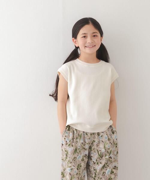 セール】『150サイズあり』変形ワッフルノースリーブプルオーバー(KIDS