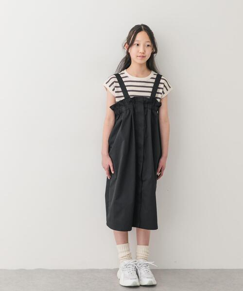 URBAN RESEARCH DOORS（アーバンリサーチドアーズ）の「『150サイズあり』変形ワッフルノースリーブプルオーバー(KIDS)（Tシャツ/カットソー・キッズ・グレー系その他/オフホワイト・120/105/135/150）」の3枚目の写真