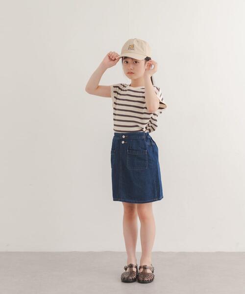 URBAN RESEARCH DOORS（アーバンリサーチドアーズ）の「『150サイズあり』変形ワッフルノースリーブプルオーバー(KIDS)（Tシャツ/カットソー・キッズ・グレー系その他/オフホワイト・120/105/135/150）」の8枚目の写真