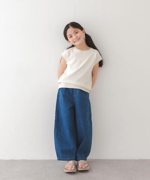 URBAN RESEARCH DOORS（アーバンリサーチドアーズ）の「『150サイズあり』変形ワッフルノースリーブプルオーバー(KIDS)（Tシャツ/カットソー・キッズ・グレー系その他/オフホワイト・120/105/135/150）」の20枚目の写真