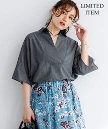リラックスシルエット スキッパーシャツ