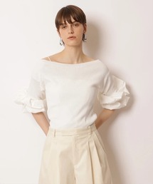 CADUNE | ボートネックバブルニット(ニット/セーター)