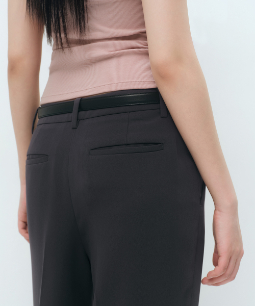 MUSINSA STANDARD WOMAN（ムシンサスタンダードウーマン）の「ウィメンズフルイドロウエストワイドスラックス[グレー]（スラックス・レディース・その他・22/23/24/25/26/27/28/29/30/31/32/34）」の6枚目の写真
