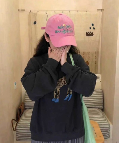 LYEON(リヨン)の「刺繍ロゴキャップ(キャップ・レディース・ネイビー/ピンク・FREE)」の7枚目の写真