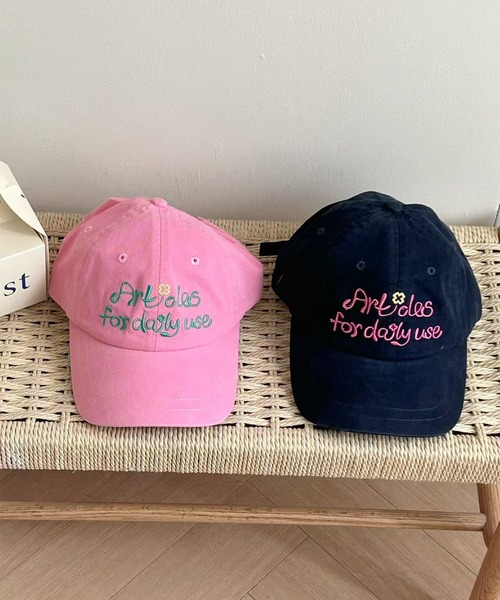 LYEON(リヨン)の「刺繍ロゴキャップ(キャップ・レディース・ネイビー/ピンク・FREE)」の12枚目の写真