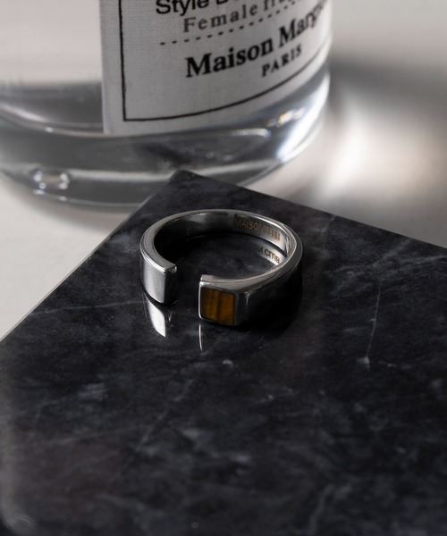 MAISON CLUB(メゾンクラブ)の「【MAISON CLUB】Open Stone Ring Silver925 KUN(リング・メンズ・ターコイズブルー/ブラック/ネイビー/ブラウン/グリーン/ホワイト・9)」の3枚目の写真