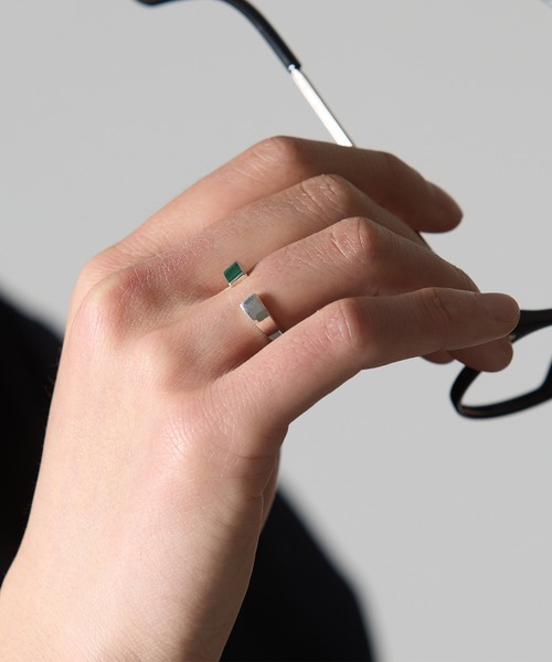 MAISON CLUB(メゾンクラブ)の「【MAISON CLUB】Open Stone Ring Silver925 KUN(リング・メンズ・ターコイズブルー/ブラック/ネイビー/ブラウン/グリーン/ホワイト・9)」の16枚目の写真