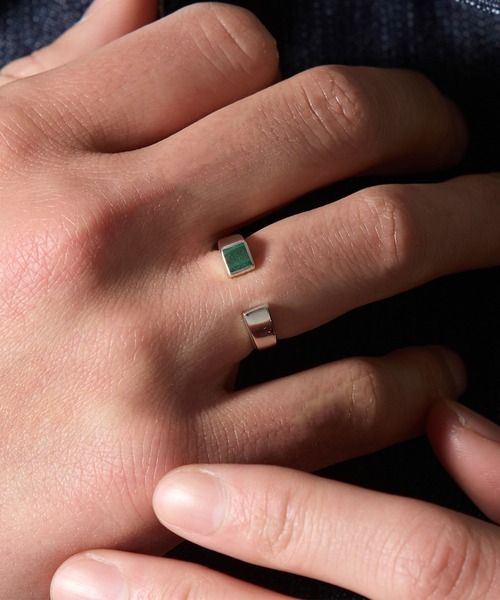 MAISON CLUB(メゾンクラブ)の「【MAISON CLUB】Open Stone Ring Silver925 KUN(リング・メンズ・ターコイズブルー/ブラック/ネイビー/ブラウン/グリーン/ホワイト・9)」の17枚目の写真