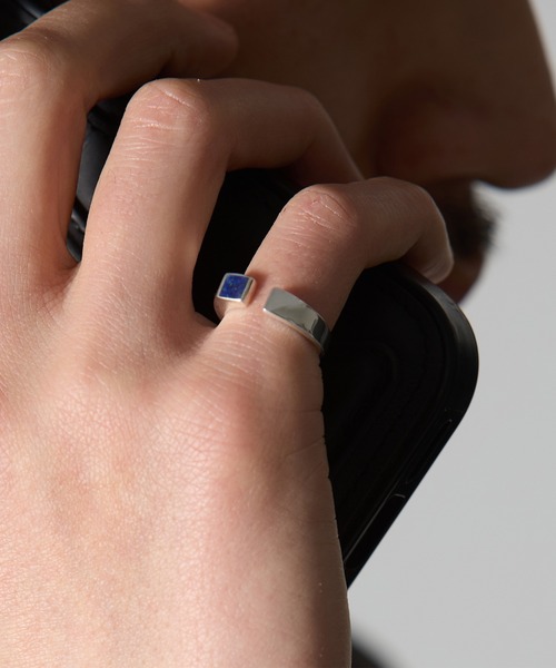 MAISON CLUB(メゾンクラブ)の「【MAISON CLUB】Open Stone Ring Silver925 KUN(リング・メンズ・ターコイズブルー/ブラック/ネイビー/ブラウン/グリーン/ホワイト・9)」の20枚目の写真