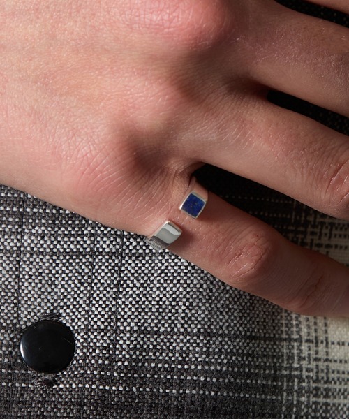 MAISON CLUB(メゾンクラブ)の「【MAISON CLUB】Open Stone Ring Silver925 KUN(リング・メンズ・ターコイズブルー/ブラック/ネイビー/ブラウン/グリーン/ホワイト・9)」の21枚目の写真