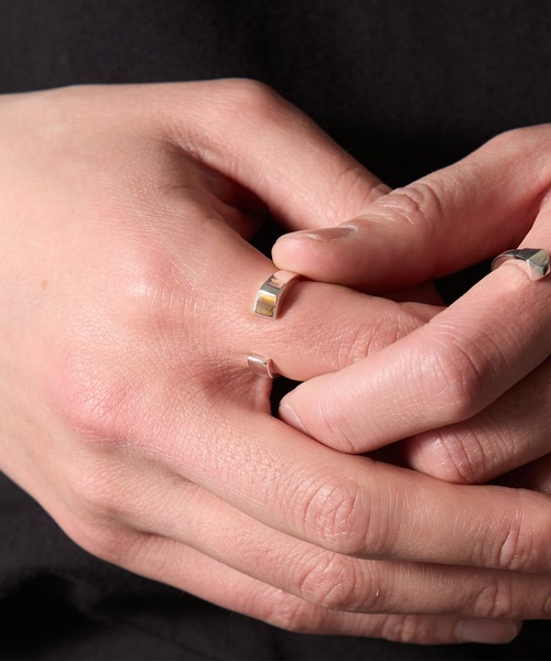 MAISON CLUB(メゾンクラブ)の「【MAISON CLUB】Open Stone Ring Silver925 KUN(リング・メンズ・ターコイズブルー/ブラック/ネイビー/ブラウン/グリーン/ホワイト・9)」の10枚目の写真