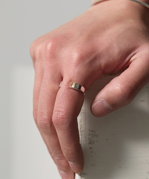 MAISON CLUB(メゾンクラブ)の「【MAISON CLUB】Open Stone Ring Silver925 KUN(リング・メンズ・ターコイズブルー/ブラック/ネイビー/ブラウン/グリーン/ホワイト・9)」の12枚目の写真
