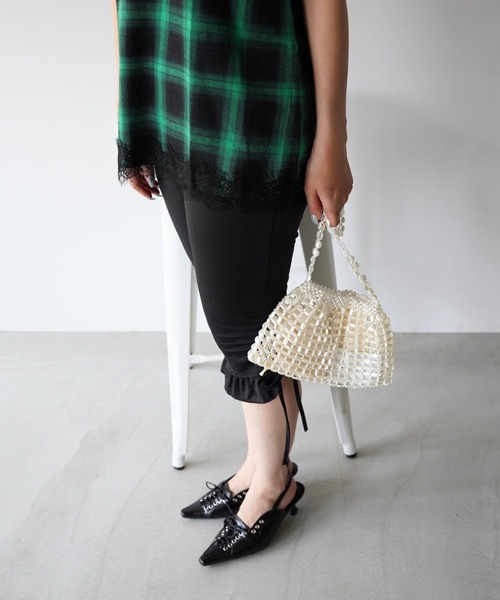 SANSeLF(サンセルフ)の「【SANSeLF】巾着付きパールビーズミニバッグ saa26s057(ハンドバッグ・レディース・ホワイト・FREE)」の22枚目の写真