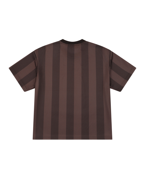 LOSERS CLUB（ルーザーズクラブ）の「ロゴストライプクロップメッシュTシャツブラウン（Tシャツ/カットソー・レディース・その他・LARGE/MEDIUM）」の2枚目の写真